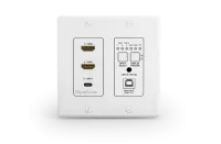 WyreStorm SW-130-TX-US - Передатчик HDBaseT (4K: 100м) для установки в стену (2x HDMI, USB-C) c USB-хост, СEC, 2-gang US