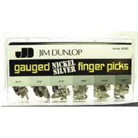 Dunlop 3020 nickel silver fingerpick display  короб с когтями, 013, 015, 018, 020, 0225, 025 по 20шт