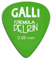 GALLI STRINGS D51G - медиатор, delrin 351, 0.88, цвет зеленый
