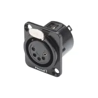 Sommer Cable HI-X5DF-M- Разъем XLR 5-pin (розетка), панельный, посеребренные контакты