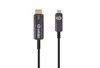 Кабель оптический активный Type C (M) - HDMI (M) [AOC-CHDMI-30] , 4K60, только Aудио-Видео, 30 м