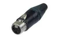 Neutrik NC3FXX-EMC-B- Кабельный разъем XLR 3-pin (розетка), на кабель диаметром 3,5–8,0 мм, под пайку, цвет черный