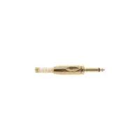 Proel S350 разъём 1/4"TRS моно, эргономичный дизайн, позолоченные контакты и корпус, пружина Ø 7,3 мм
