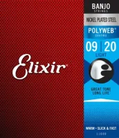 11600 POLYWEB Комплект струн для банджо, Light, 9-20, Elixir
