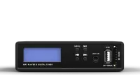 Qtex QAS MPLC- Аудиоплеер с LCD дисплеем и стереовыходом для USB носителей, SD-карт, FM-радио, Bluetooth