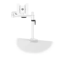 Kondator 438-LC15W- Настольный шарнирный кронштейн серии OSLO для 1 монитора, макс. нагрузка 14 кг, зажим, белый