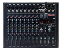Fonestar MIX-8PRO- 8-канальный микшерный пульт с USB аудиоинтерфейсом, рекордером и процессором эффектов