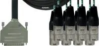 Cordial CFD 1,5 DMT цифровой кабель D-Sub/8xXLR male, 1,5 м, черный