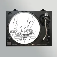 Stereo Slipmats Scheme White 2мм - Слипматы