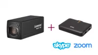Lumens VC-BC701PB+UC3021 - Комплект видеокамеры 4K/60 c поддержкой USB-C для работы с Zoom, Skype, OBS (Корпусная камера UHD черная + USB-конвертер)