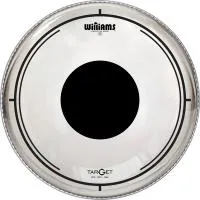 WILLIAMS DT2-7MIL-18BD - двуслойный пластик, 18", прозрачный с точкой, для бас-барабана