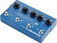 TC ELECTRONIC FLASHBACK X4 DELAY and LOOPER TonePrint - напольная гитарная педаль эффекта задержки и лупер, 16 типов задержки, 4 ячейки памяти для toneprint, 3 пресета, tap-tempo.