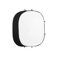 RE2010 white/black фон складной двусторонний 1,5х2 м, белый/черный E-Image