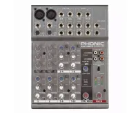 Phonic AM105FX Микшерный пульт 6-и канальный, имеющий 2 сбаланс. Mic/Line входа с EQ и low cut