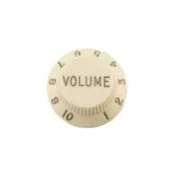 KB003-V-VWH ручка потенциометра "Strat", надпись "VOLUME", цвет состаренный белый, Donlis