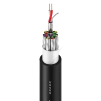 ROXTONE TCF8/1m Black 1м. Аудиокабель, на деревянной катушке(300м), диаметр 11мм., экранирование 100%, 8x2x0,22 кв.мм, кол-во медн. жил в проводнике: 28х0,10мм