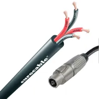 Eurocable S81FT840M3Y - Спикерный кабель 8x4 мм.кв., разъём металлический Speakon 50A, 3м