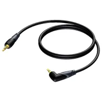 Procab CLA718/3- Аудиокабель miniJack 3,5 мм стерео (вилка) – miniJack 3,5 мм стерео (вилка), угловой
