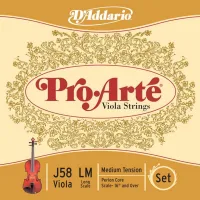 J58-LM Pro-Arte Комплект струн для альта большого размера, среднее натяжение, D'Addario