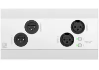 AUDAC NWP222/W Networked audio in- & output panel - 2 x XLR in- & out + BT (4 x 2 CH) White version