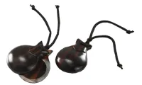 Castanets Talwar TP-ECE2 - Ebony 62 mm diameter castanets for education