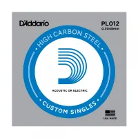 D"ADDARIO SINGLE PLAIN STEEL 012