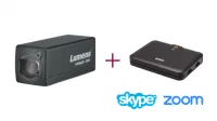 Lumens VC-BC601PB+UC3021 - Комплект видеокамеры с поддержкой USB-C для работы с Zoom, Skype, OBS (Корпусная FullHD камера черная + USB-конвертер)