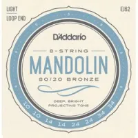 D`addario ej62  струны для мандолины, 8 струн, бронза 80/20, 10-10-14-14-24-24-34-34