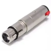 Nordfolk nca5125  переходник xlr female <=> 6.3 мм stereo jack (trs) female, металл