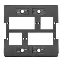 Kramer T20F-64- Рамка для TBUS-20XL(WAVES) под 6 сетевых розеток или разъемов и с 4 отверстиями для кабелей
