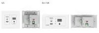 Kramer [wp-sw2-en7/eu(w)-80/86] кодер и передатчик в сеть ethernet видео hd, rs-232, с коммутатором 2х1 hdmi + usb-c; работает с kds-dec7, поддержка 4к60 4:2:0, poe, исполнение в виде настенной панели, цвет белый