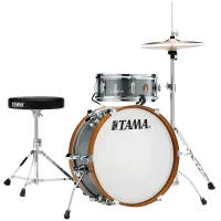 TAMA LJK28H4-GXS CLUB-JAM MINI COMPACT 2-piece DRUM KIT ударная установка из 2 барабанов, цвет серебристый, мерсава/тополь.