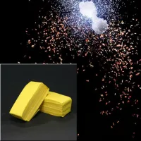 LE MAITRE CC3 YELLOW CHINESE CONFETTI 1/2 kg Желтые , «китайские» конфетти, прямоугольные 0,5 кг
