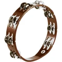 Meinl ta2ab  тамбурин деревянный 10" traditional, двухрядный, джинглы стальные