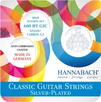 600HT-G3C Silver-Plated Комплект струн для классической гитары, сильное натяжение, Hannabach