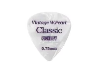 GP-14/075 Celluloid Vintage Classic White Pearl Медиаторы 50шт, толщина 0.75мм, Pickboy