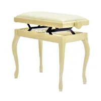 Hidrau bg200 ivory gloss (tc1)  банкетка, полированная слоновая кость, ореховый бархат