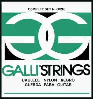 GALLI STRINGS G216B - струны для укулеле, black nylon