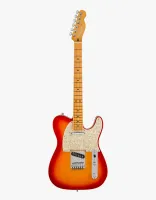 FENDER American Ultra Telecaster®, Maple Fingerboard, Plasma Red Burst электрогитара, цвет красный в комплекте кейс