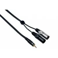 BESPECO EAYMS2MX150 Кабель готовый, JACK stereo 3.5мм (SS70BK) - 2 x cannon male (XLR3MX/XLR3MXN), 1