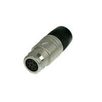 Neutrik OSC8F-NI кабельный разъём NeutriCon female c установленными контактами никелированный корпус