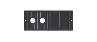 Вставка Kramer Electronics [T-4INSERT] под кабельный ввод для 4-х одинарных модулей-вставок вместо двойной розетки
