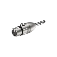 ROXTONE RA3XFJM Переходник 3P XLR Female - 6.3 stereo Jack Male, Metal