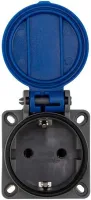 PCE Розетка встр 16А/250V/2P+E/IP54 стандарт Дания/Англия 1030-0b