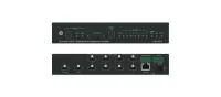 Усилитель-распределитель  Kramer Electronics [DA3-28-H] 1:8 HDMI с коммутатором 2х1  HDMI + USB-C и деэмбедером аудио; поддержка 4K60 4:4:4, HDMI 2.0, PoE