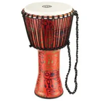 Meinl padj1-l-f  джембе 12" с веревочной настройкой travel series, синт мембрана, pharao's script