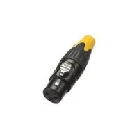 LOSEN LA1128-BG Разъем XLR мама, черный корпус, позолечонные контакты.