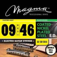 Magma Strings GE130EDDB - Струны для электрогитары Double Ball End 9-46, Серия: Double Ball End, Калибр: 9-11-16-26-36-46, Обмотка: круглая, никелиров