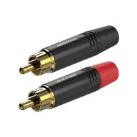 ROXTONE P2BG (set) Набор из 2-х разъемов  RCA "Тюльпан", Корпус: цинковый сплава, отлитый под давлением, Контакты: Позолоченная латунь. Цвет: Черный, Поставляется по 400 наборов в индивидуальном блистере в коробке 46х36х30см