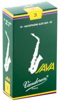Alto saxophone reeds Vandoren Java SR263 - Java alto saxophone reed with thicker tip and longer flexible palette with strength 3. Price per pack of 10 pieces